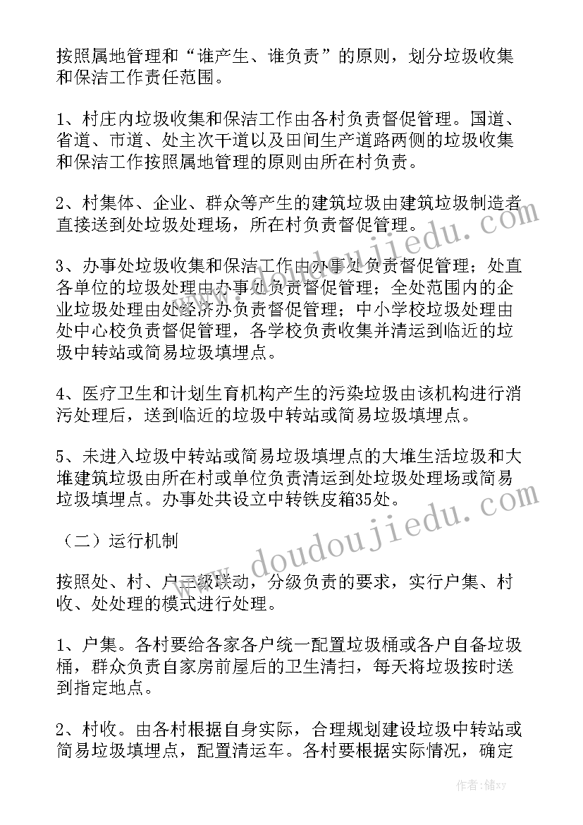 清运工作总结模板