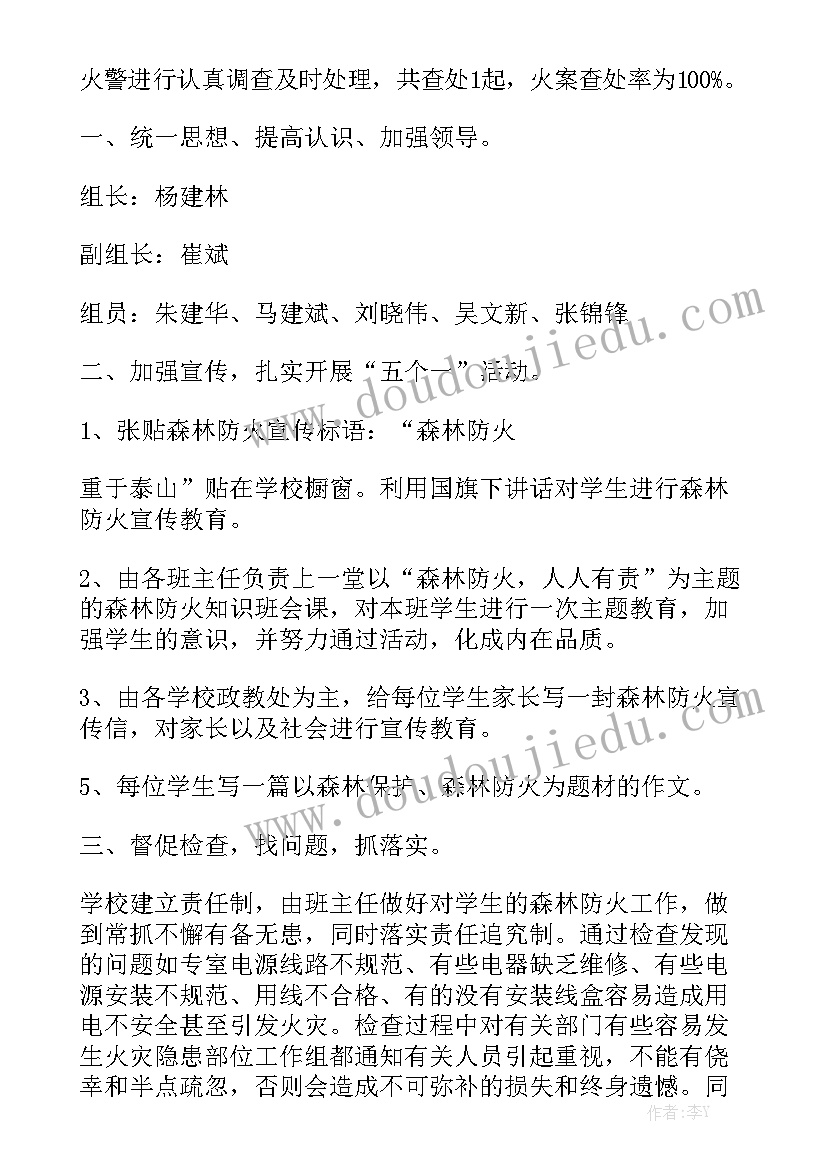 最新第一季度防火宣传工作总结报告 森林防火宣传工作总结精选