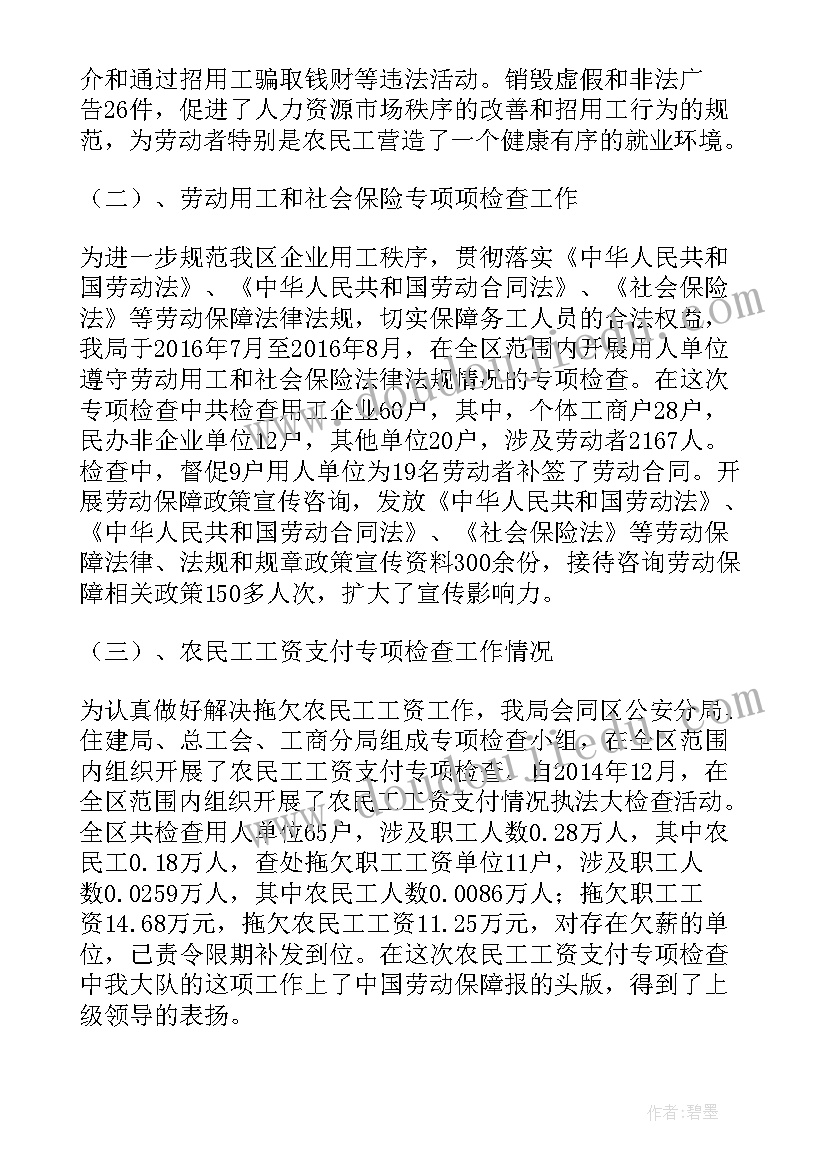 劳动监察大队宣传 劳动监察大队党建工作总结(优秀5篇)