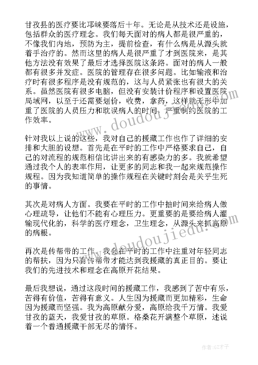 最新援藏工作总结与工作计划(精选6篇)