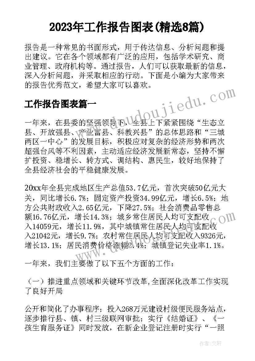 2023年工作报告图表(精选8篇)