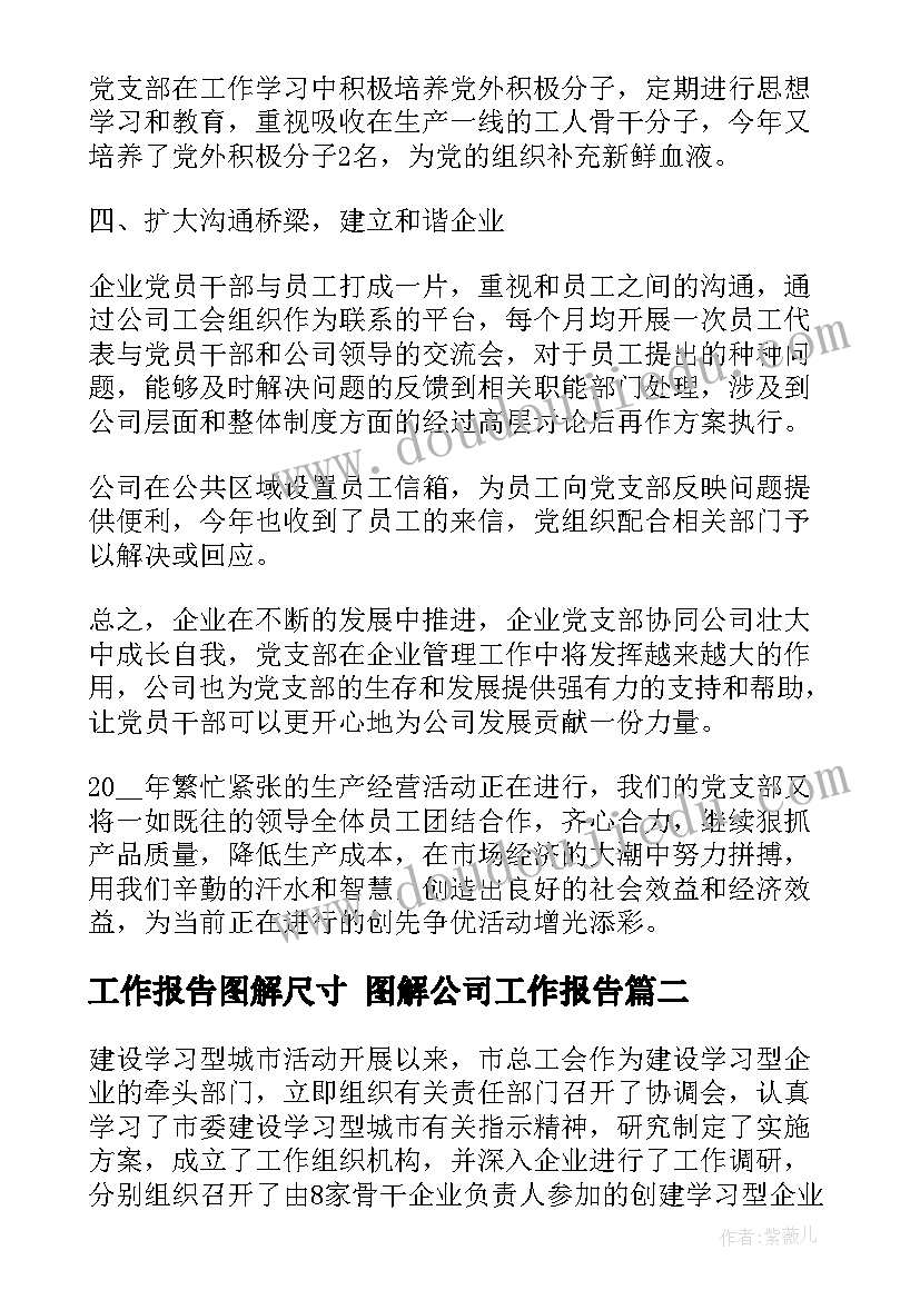 最新工作报告图解尺寸 图解公司工作报告(模板5篇)