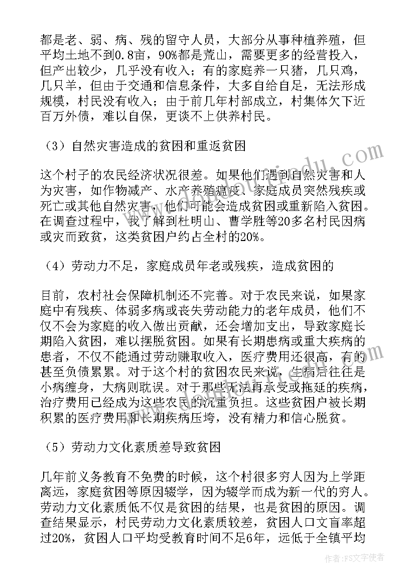 2023年精准扶贫调查报告 扶贫调查报告(优质5篇)