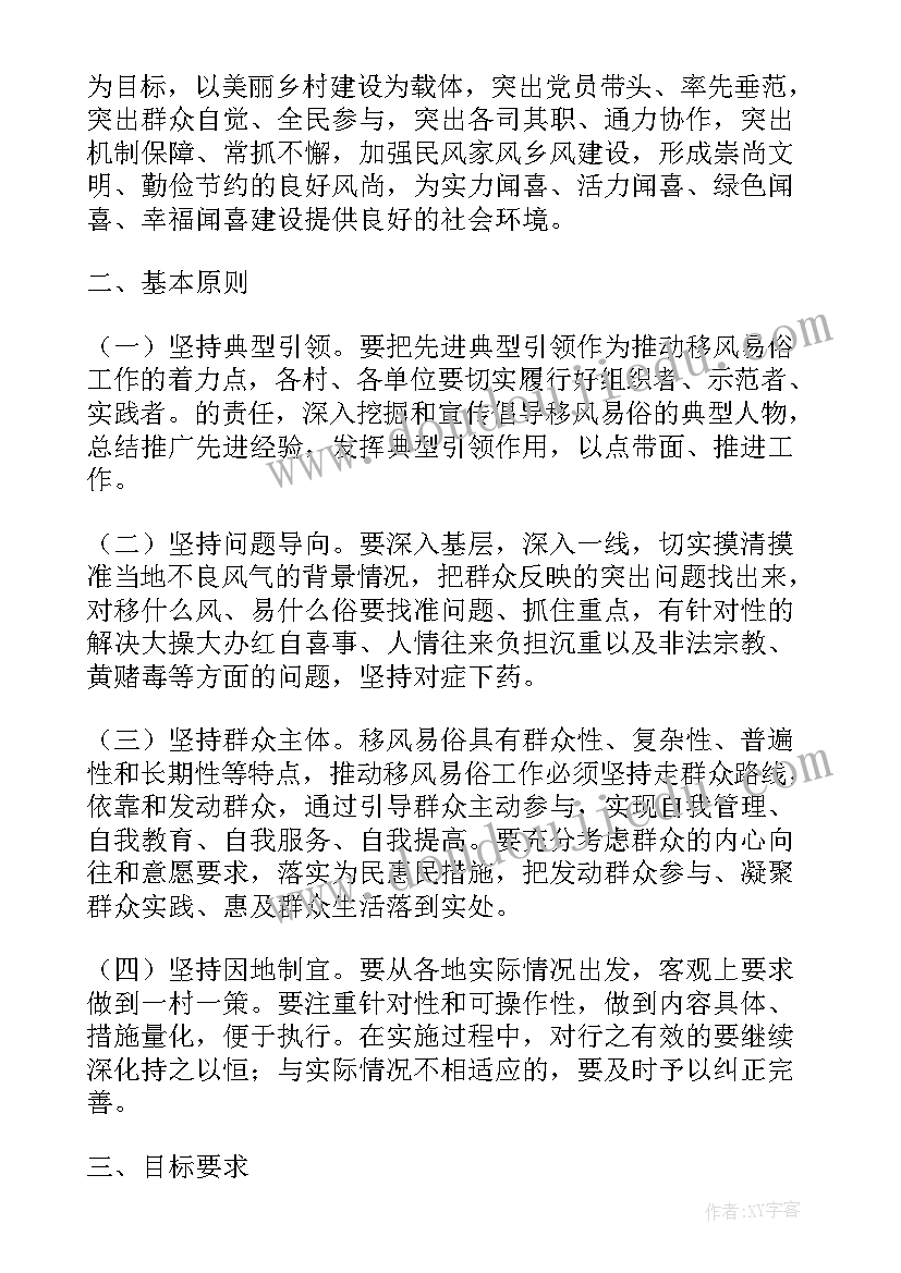 2023年乡镇级移风易俗工作报告(优秀10篇)