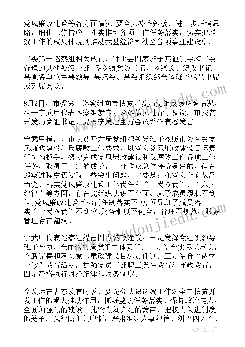 巡察开发区工作报告(优质10篇)