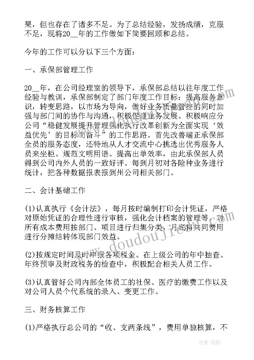 保险行业协会年度工作总结 保险公司经理工作报告(通用6篇)