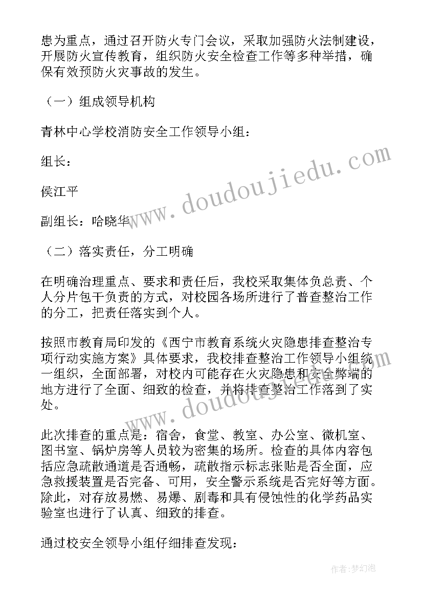 2023年排查专项工作报告总结发言 学校安全排查整治专项行动总结(精选10篇)