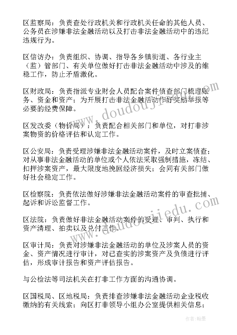 2023年打击非法金融活动工作报告总结(汇总7篇)