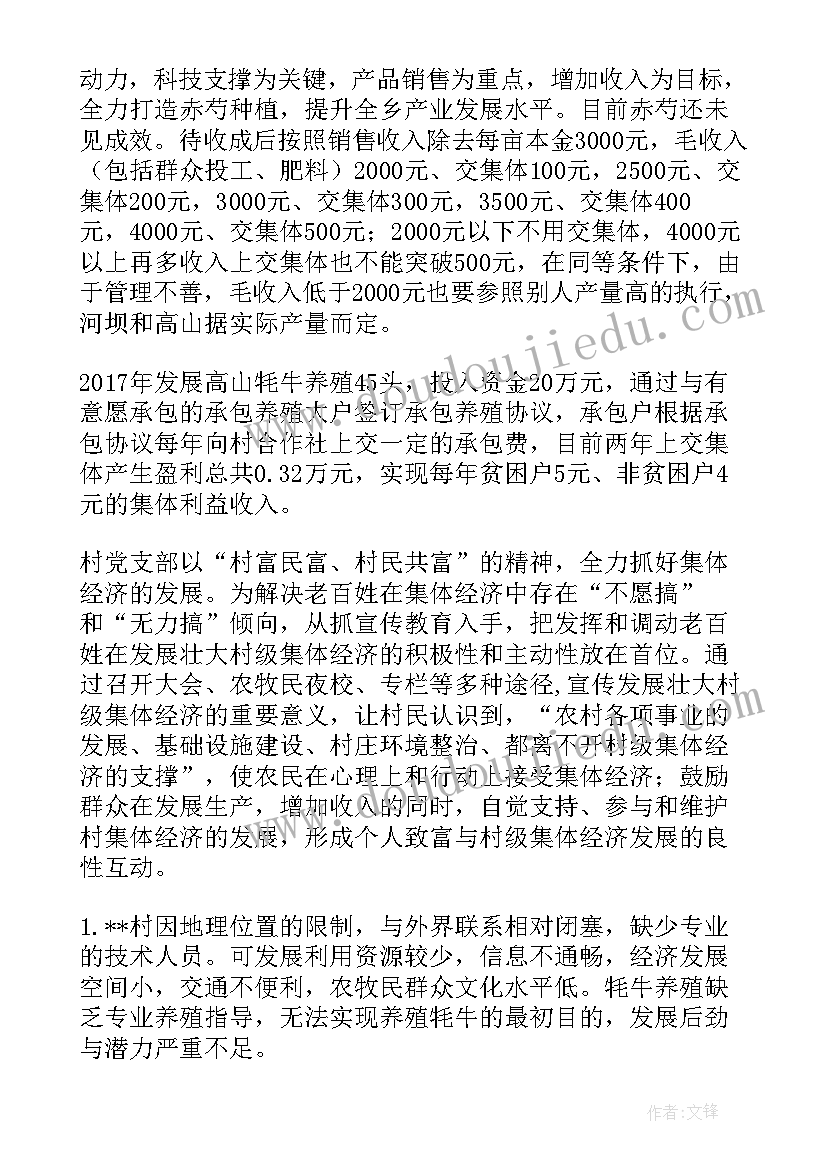 最新村集体经济报告(精选6篇)