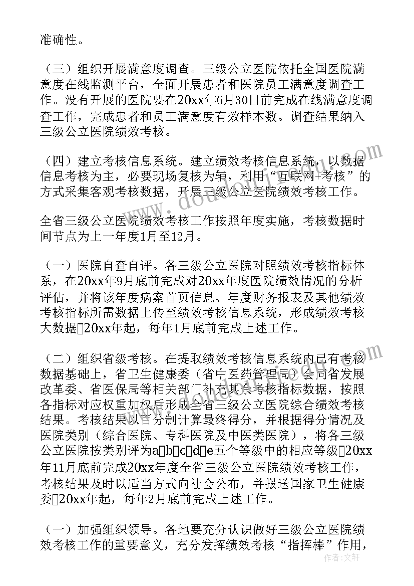 最新公立医院年度绩效工作报告 公立中医医院绩效考核工作方案(优秀8篇)