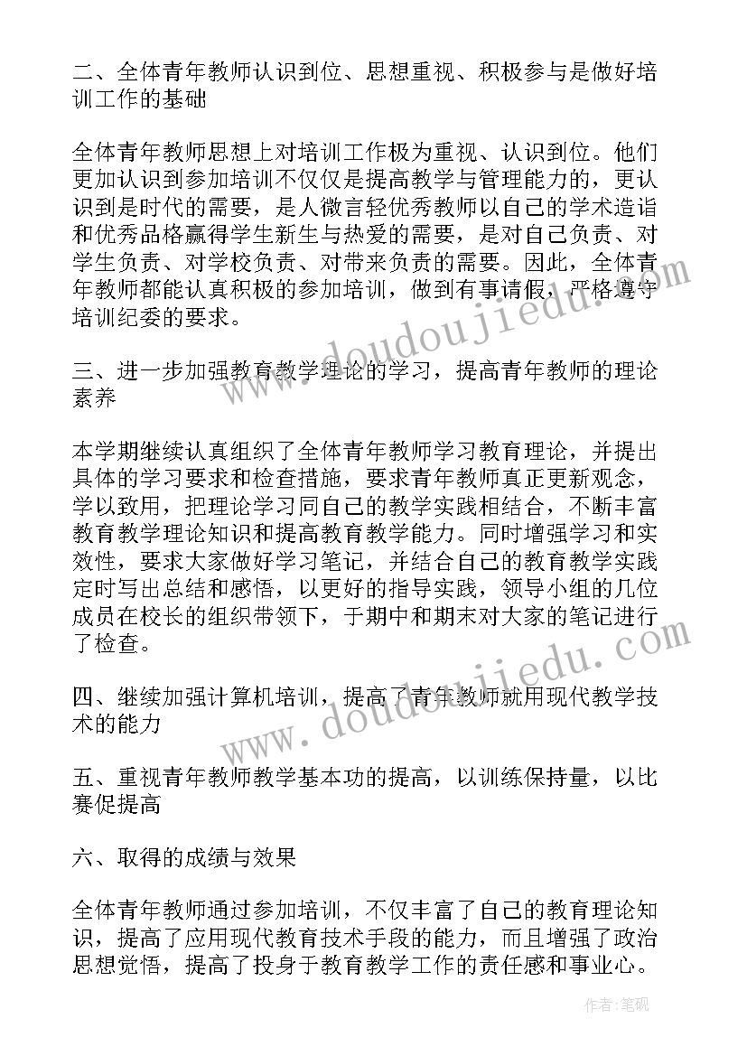 2023年共青团青年教师工作报告总结(模板9篇)