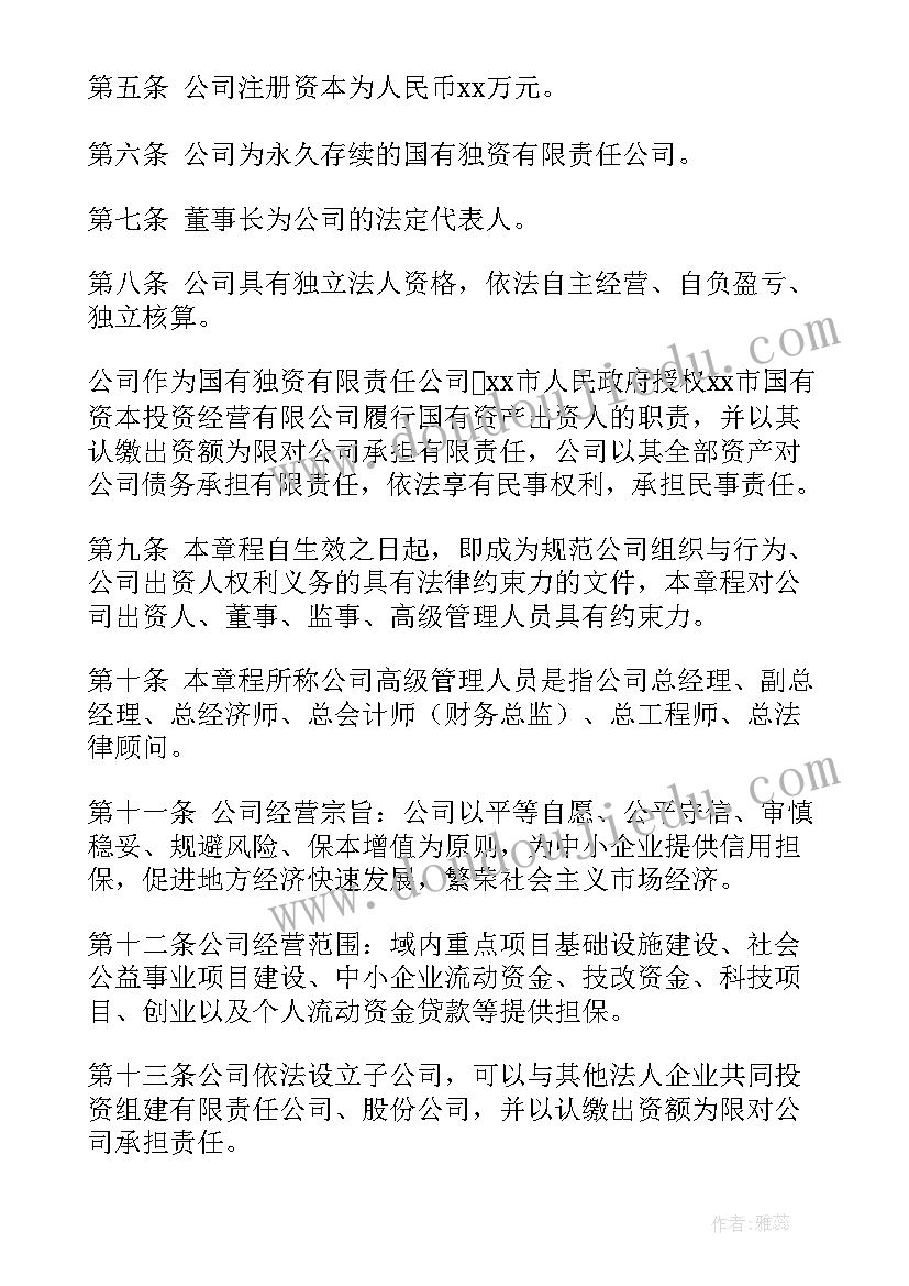 最新担保公司总结报告(模板5篇)