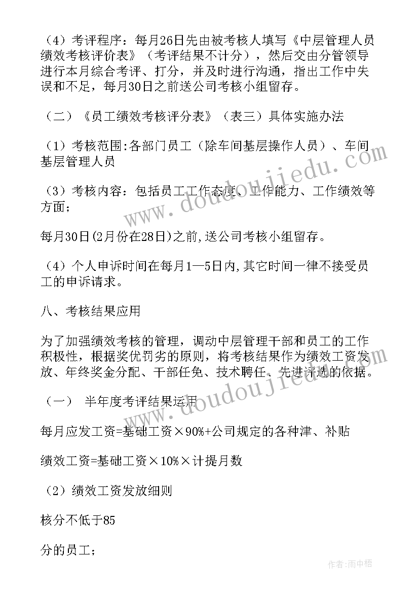 2023年物业中心考核方案细则(大全5篇)