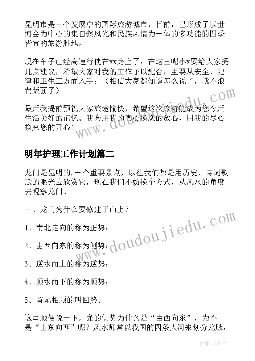 明年护理工作计划(优质7篇)