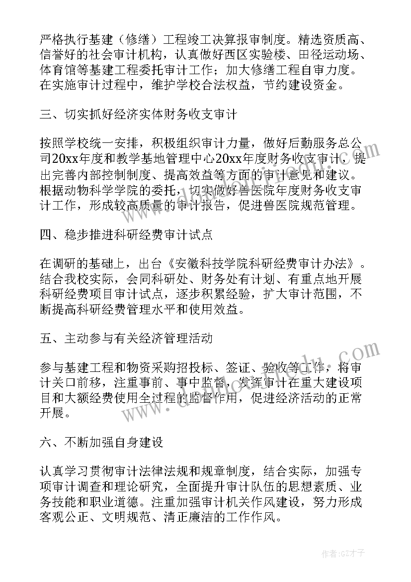 最新审计子公司工作计划(大全5篇)