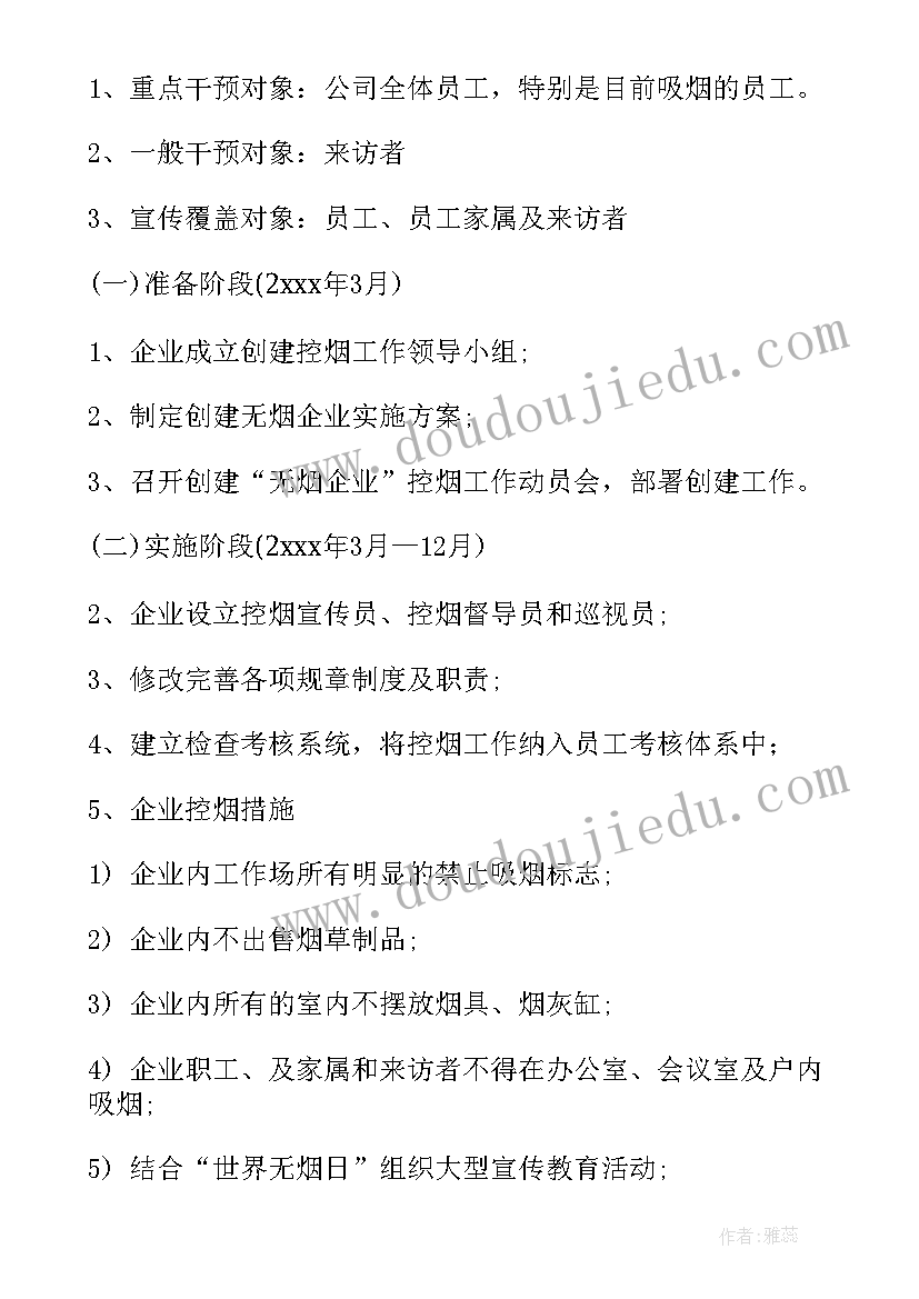 最新控烟工作半年度总结(模板10篇)