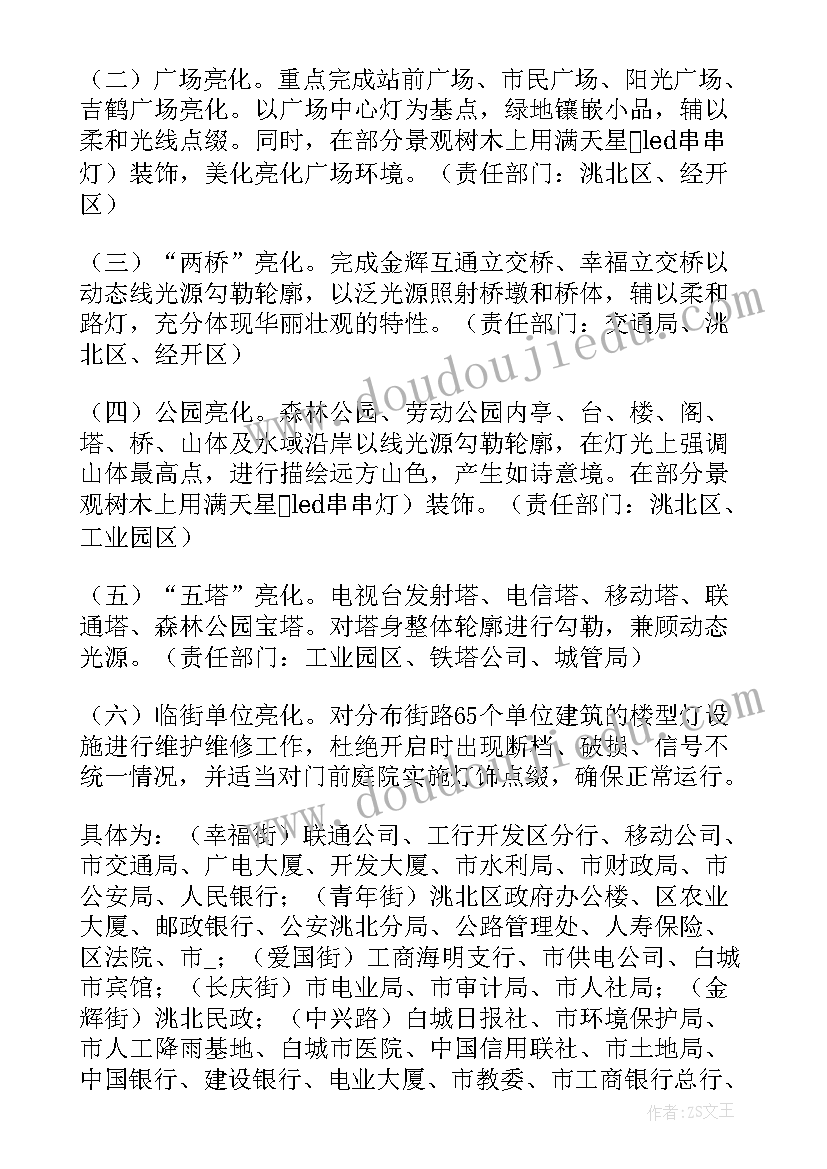 路灯高岗工作计划 路灯春季检修工作计划(精选5篇)