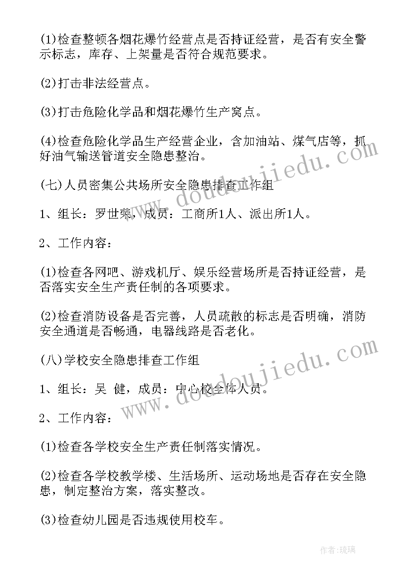 酒类检查工作计划表 检查工作计划(精选7篇)