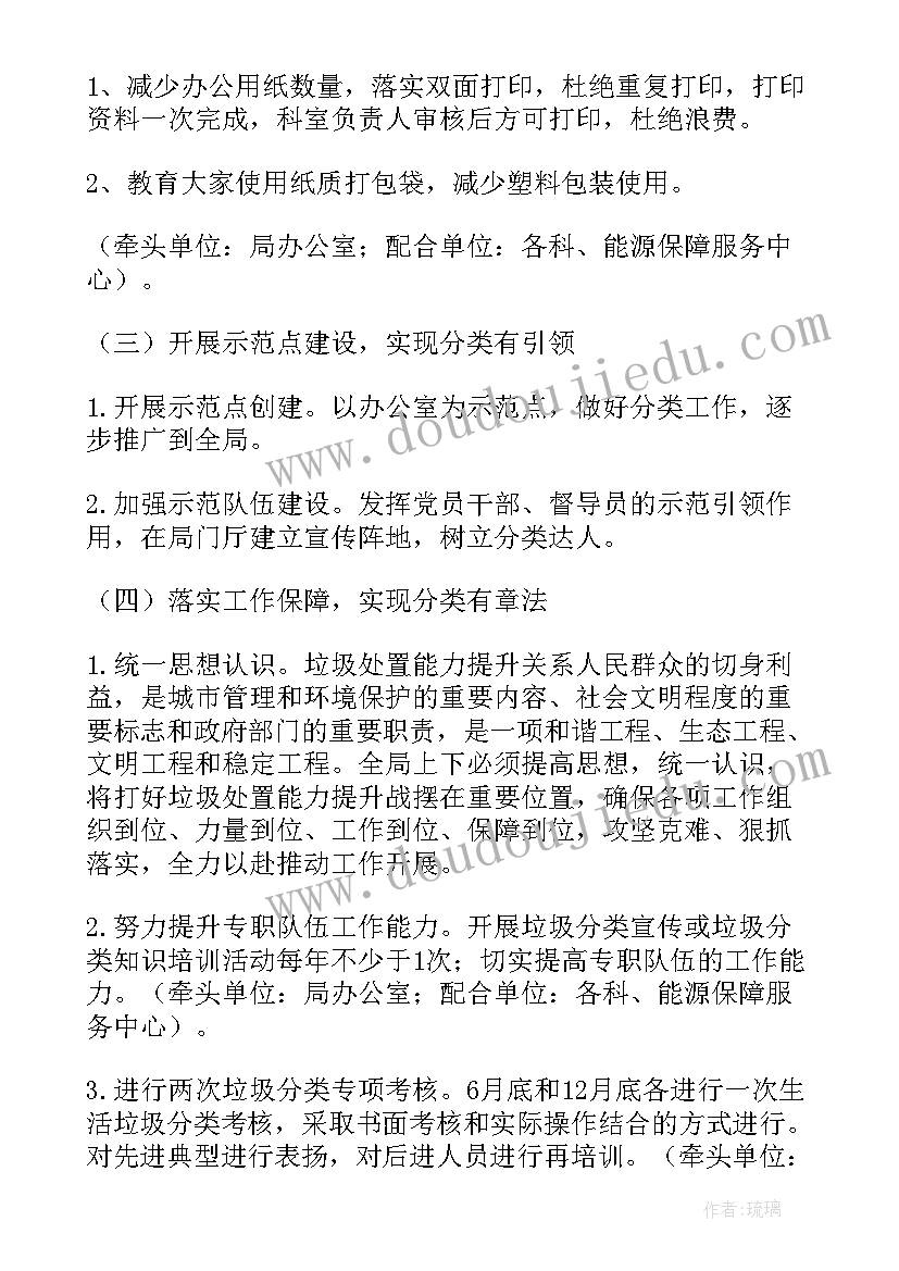 最新垃圾吊岗位相关简答题 垃圾分类行业工作计划(优秀10篇)