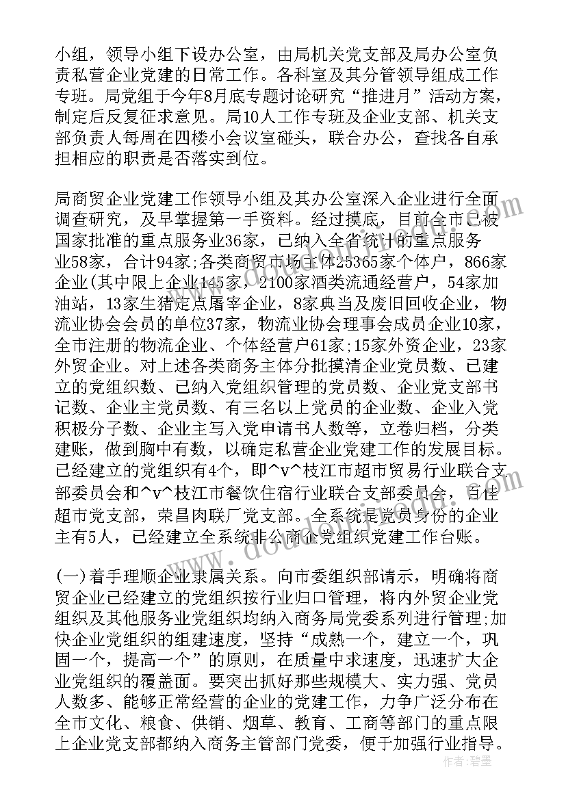 2023年非公企业党支部年度工作总结 非公企业党建指导员个人年终工作总结(汇总5篇)