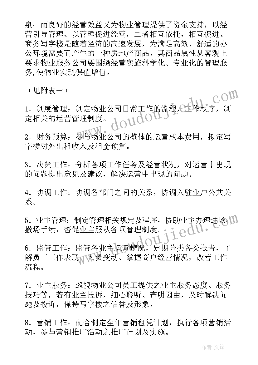 前期物业月底工作计划 物业前期保安周工作计划表(通用5篇)