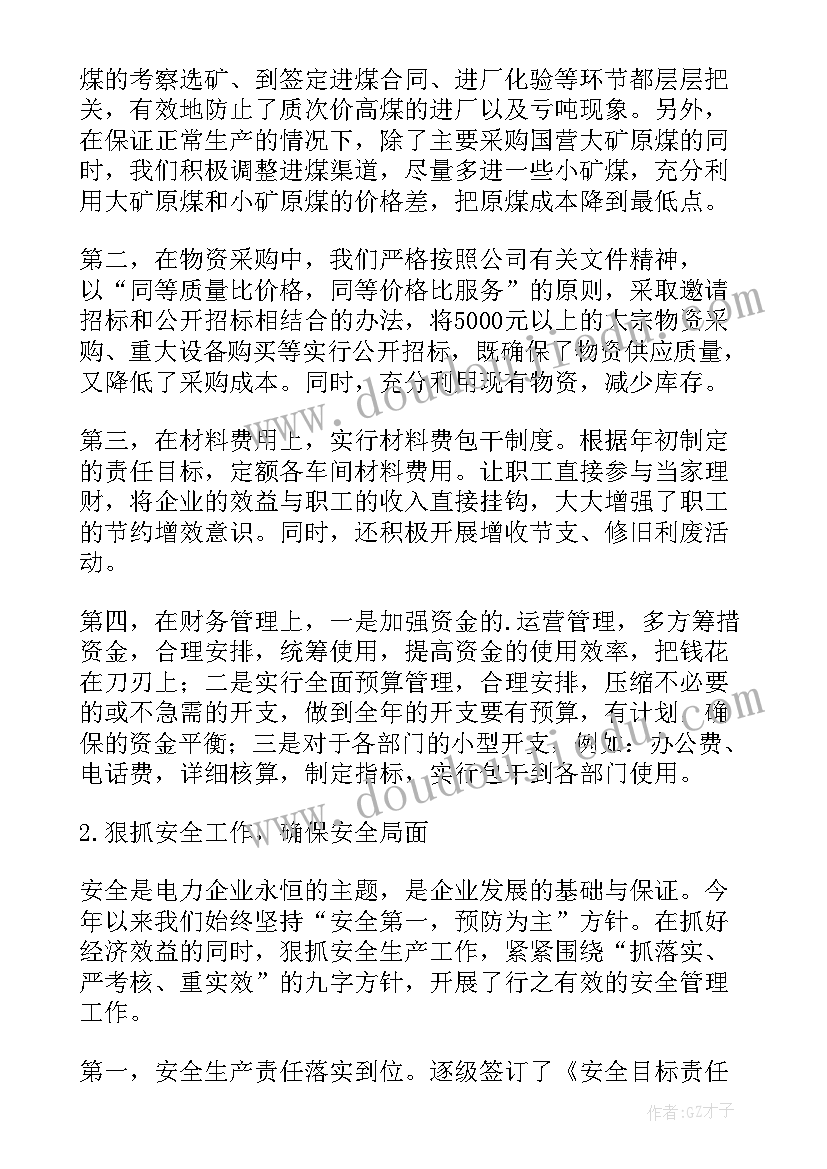 2023年电厂专业工作总结 电厂年终工作总结(精选10篇)