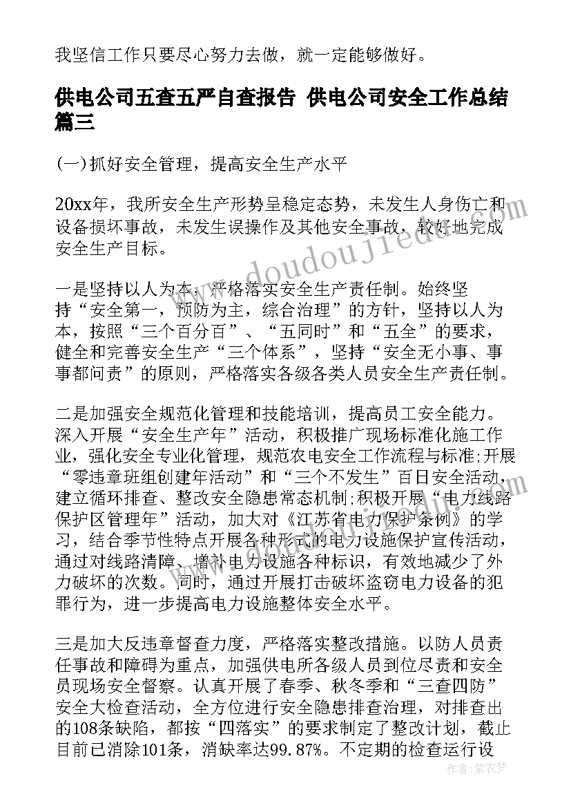 2023年供电公司五查五严自查报告 供电公司安全工作总结(汇总9篇)