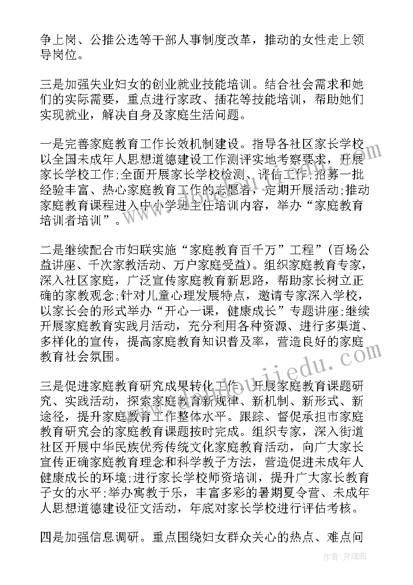 最新社区妇联工作总结计划(实用5篇)