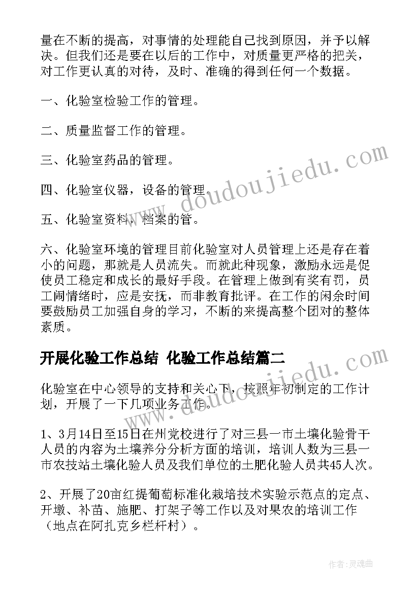 2023年开展化验工作总结 化验工作总结(模板7篇)