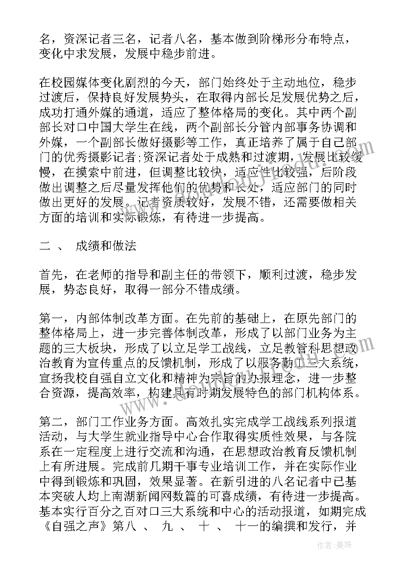 新闻工作者年度个人述职报告(大全6篇)