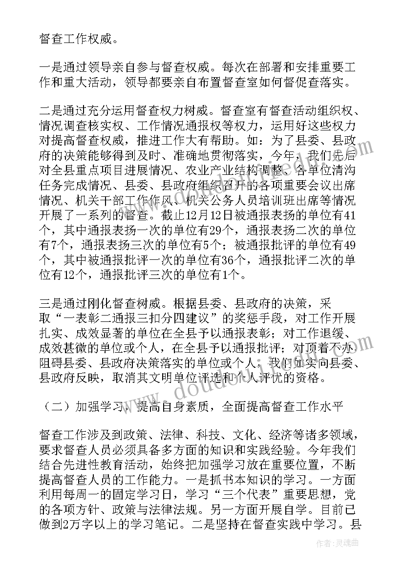 2023年公安督查工作总结 配电督办工作总结(通用6篇)