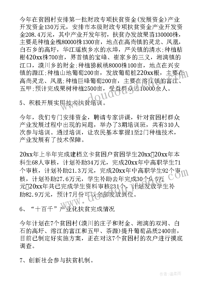 扶贫督导组工作总结(实用6篇)