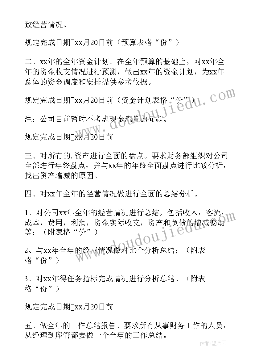 2023年财务费用工作计划(汇总9篇)