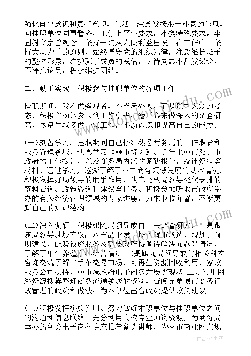 2023年党建挂职锻炼工作总结 挂职锻炼年终工作总结和工作计划(精选5篇)