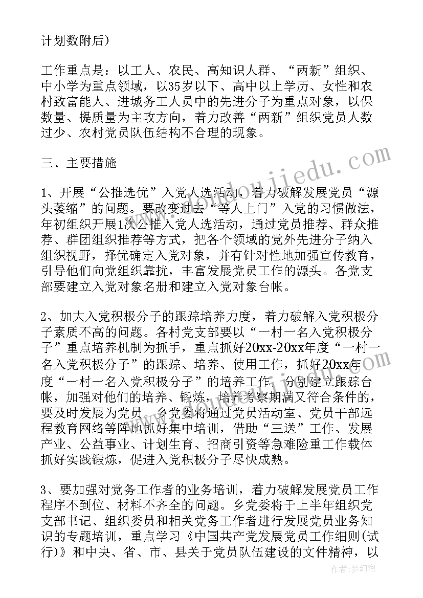 2023年党支部工作计划要点(实用5篇)