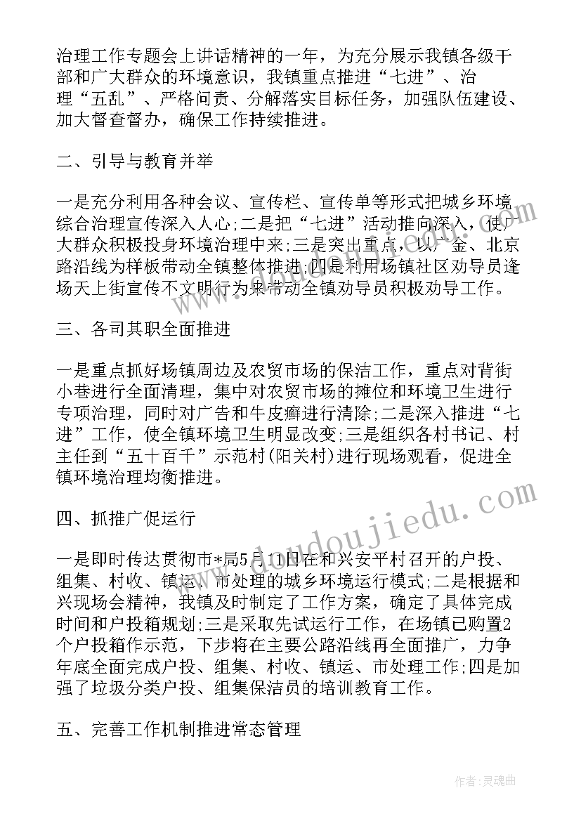 2023年黑臭水体整治工作总结 XX乡镇环境卫生整治工作总结(大全6篇)