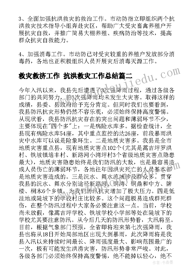 最新救灾救济工作 抗洪救灾工作总结(汇总9篇)