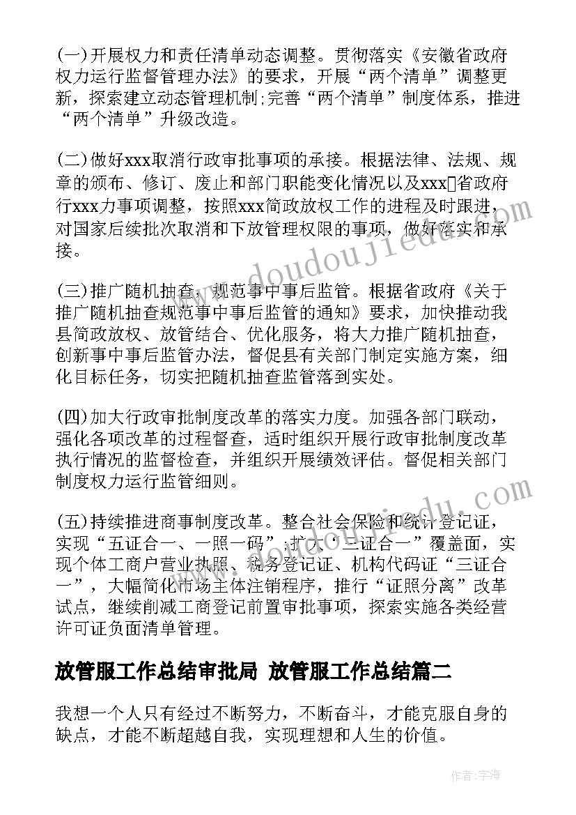 2023年放管服工作总结审批局 放管服工作总结(优质10篇)