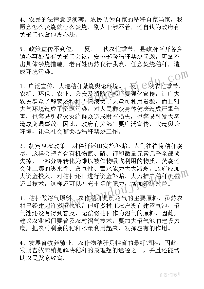 2023年秸秆焚烧工作总结计划(汇总8篇)