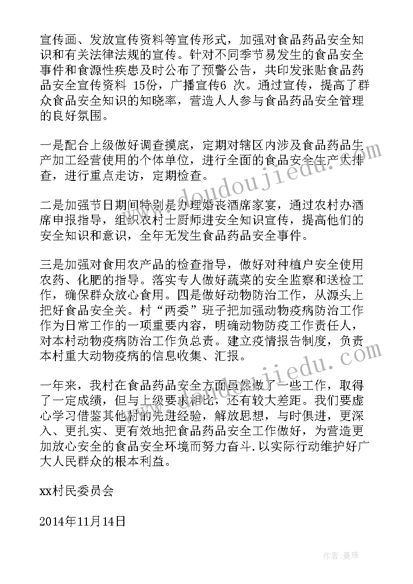 2023年农村食堂食品整治工作总结(精选8篇)