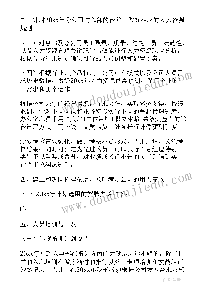 最新会务月总结 主管工作计划(汇总7篇)