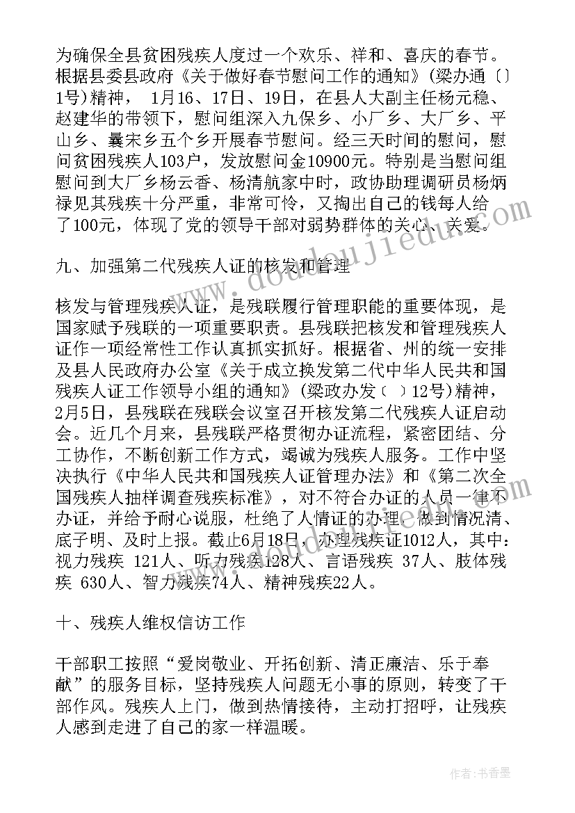 村级残联工作总结 残联工作总结(优质6篇)