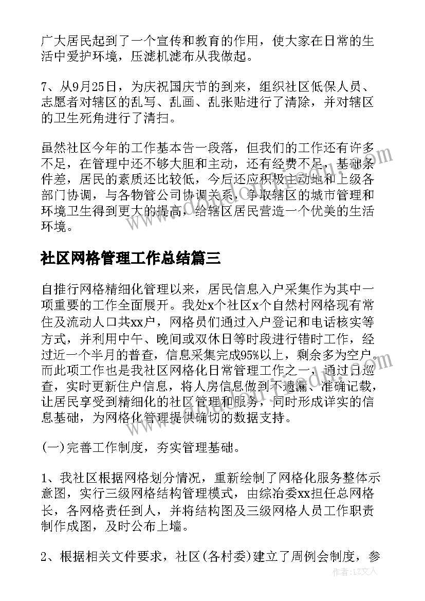 最新社区网格管理工作总结(优质6篇)