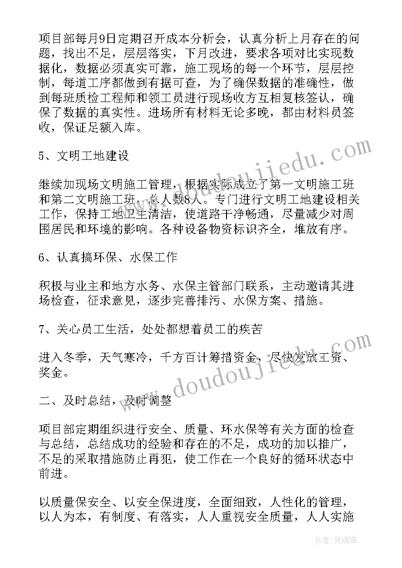 项目总工作总结(实用9篇)