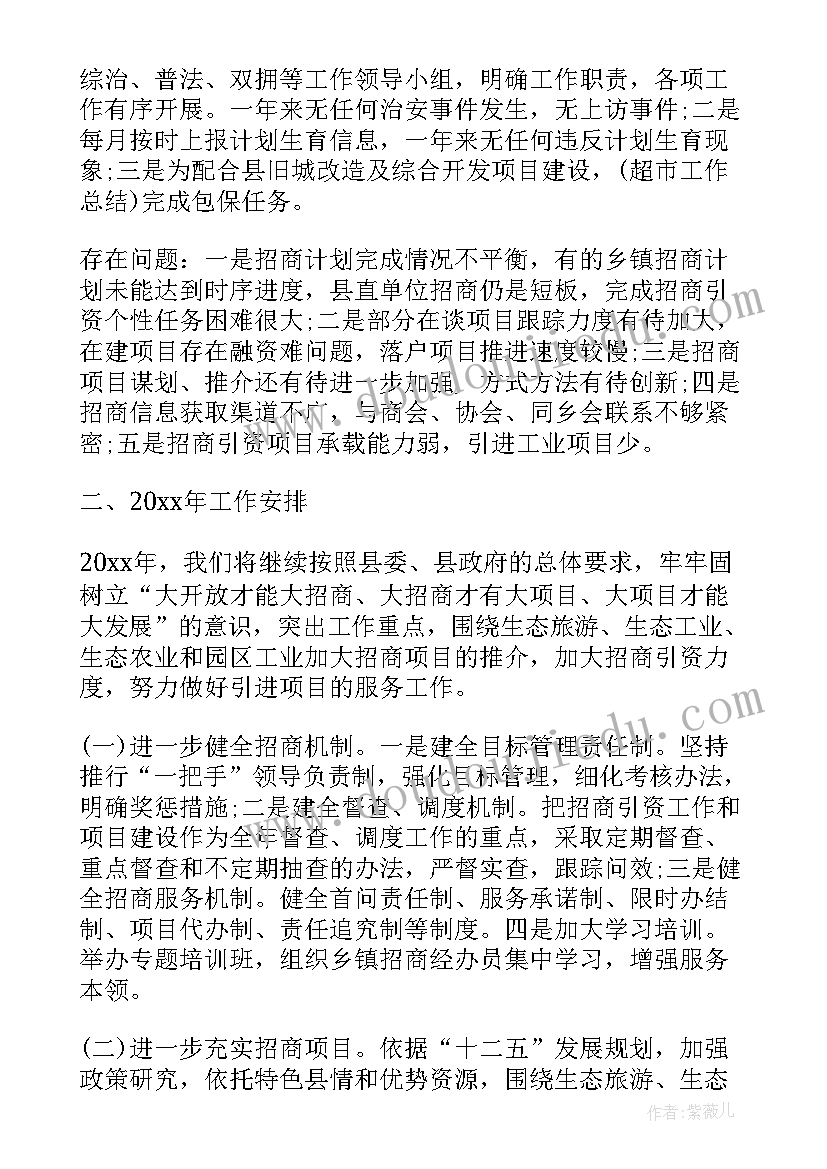 自贡招商引资工作总结会议 招商引资工作总结(汇总6篇)