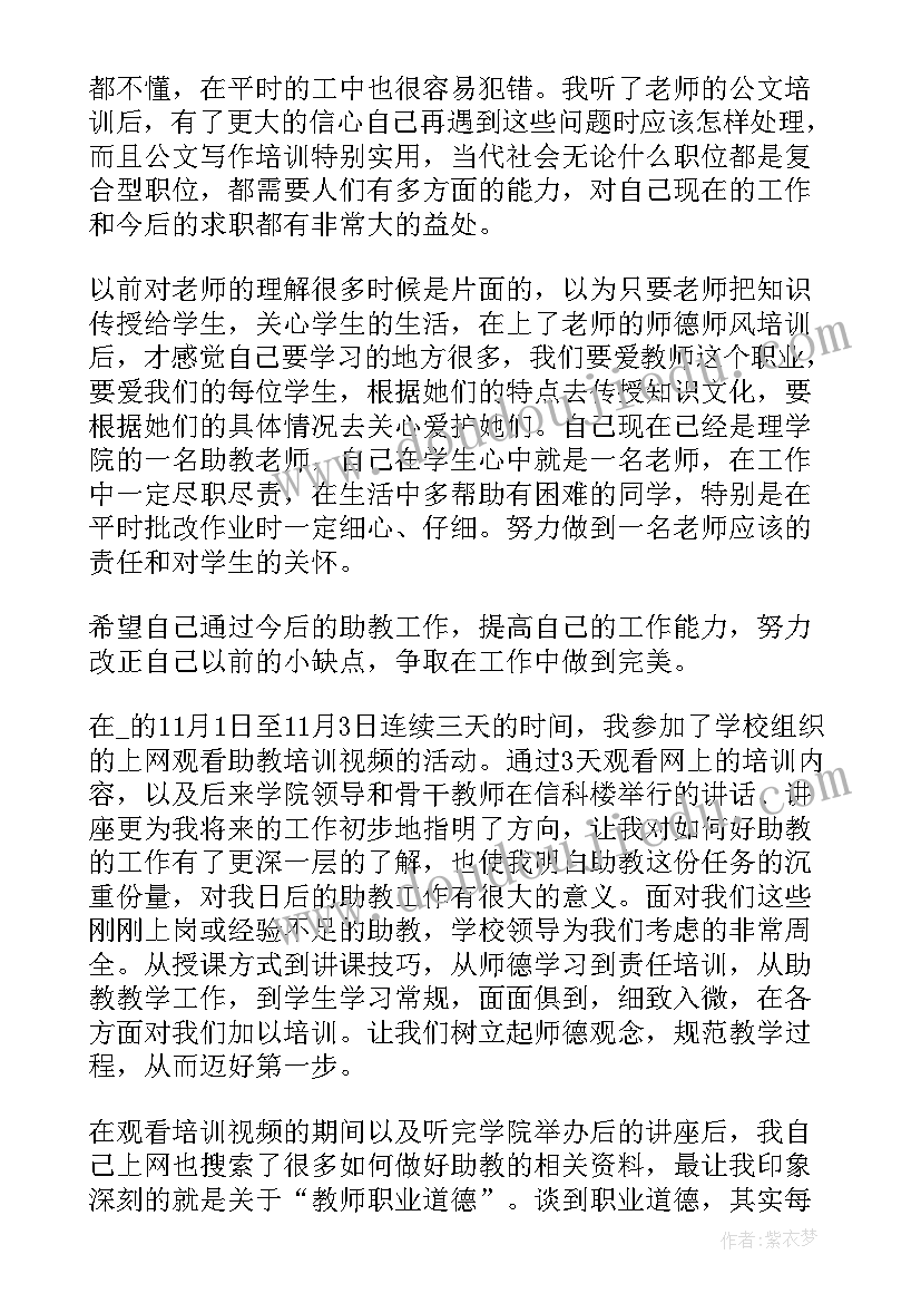 2023年工作总结感悟助教(实用9篇)