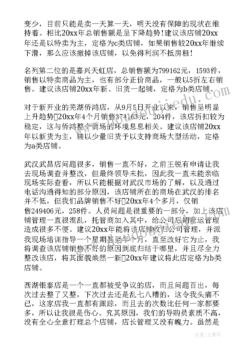 服装督导工作总结(优秀5篇)