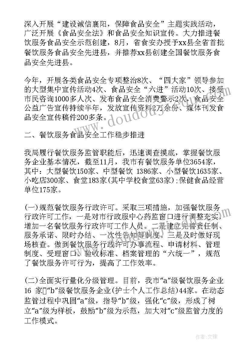 2023年食品安全监督工作总结 食品药品监督个人工作总结(大全10篇)