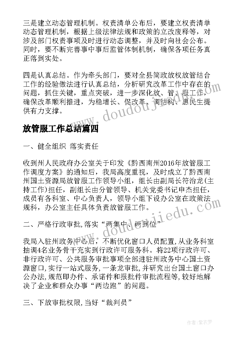 放管服工作总结(实用5篇)