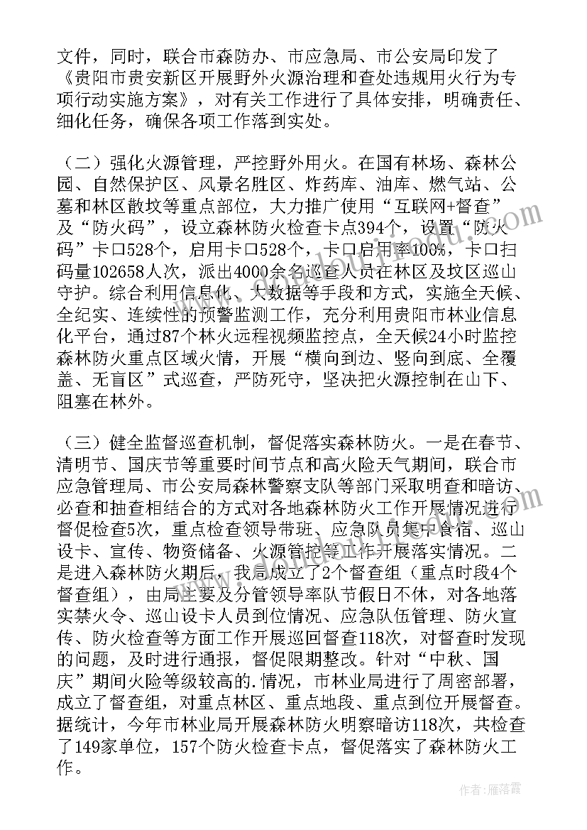 2023年火灾防治工作 火灾防控工作总结(模板7篇)